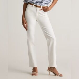 Quince Bella Stretch Straight Jeans white size 29 new with tags‎